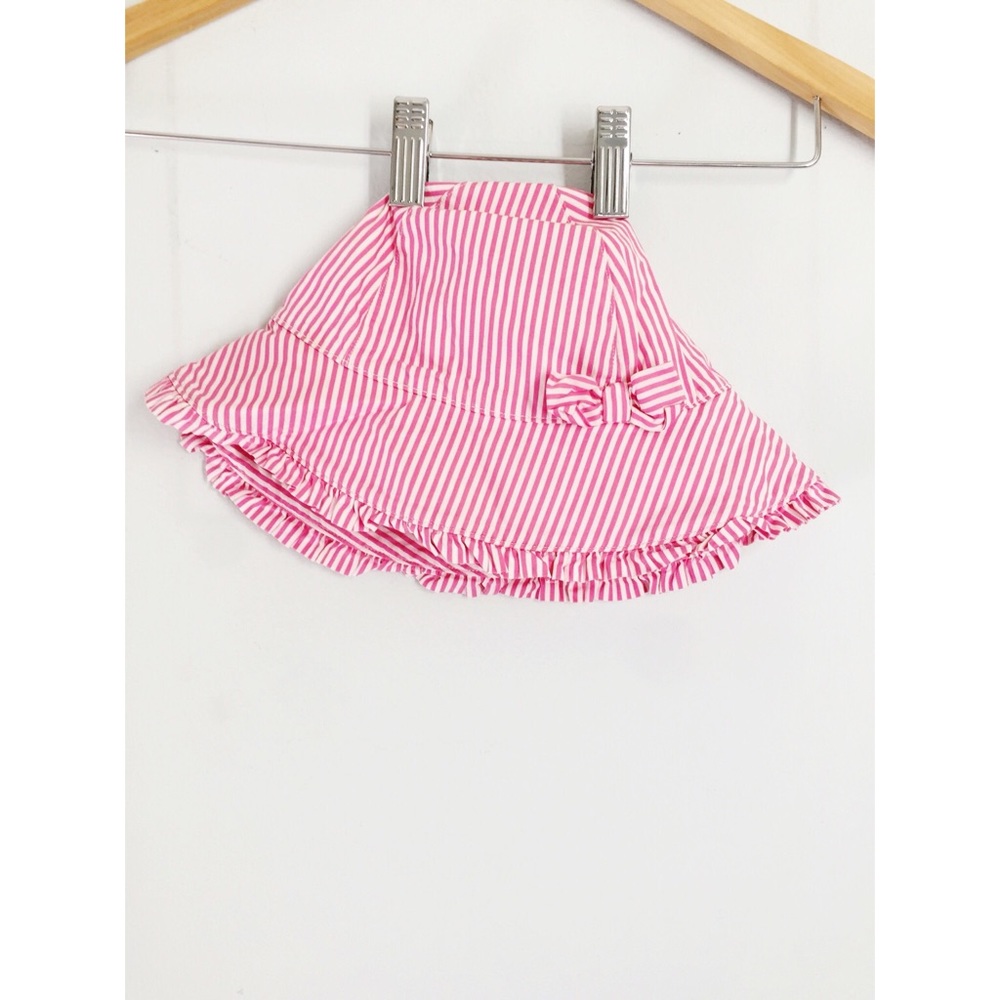 Janie and jack pink striped hat